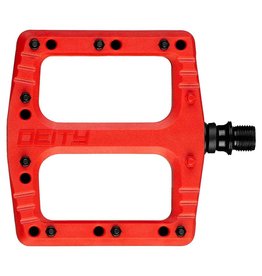 Deftrap Platform Pedals, Red