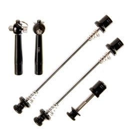 EVO Anti-theft quick release skewer Set, 3 pieces, Black
