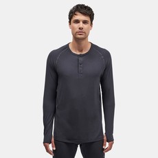 Le Bent Mens 200 Tech Henley Dark Cloud