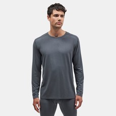 Le Bent Mens Core 200 Crew Grey