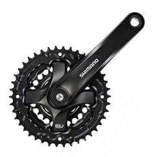 Shimano Shimano, FC-TY501, Crankset, 6/7/8 sp., 170mm, 24/34/42T, Riveted, Square, 47.5mm, Black