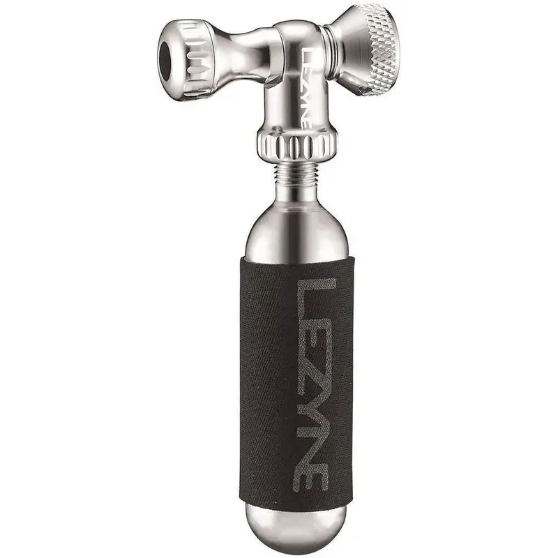 Lezyne Lezyne, Control Drive CO2, CO2 Inflator, Threaded, Presta, Schrader, Silver, 1x16g