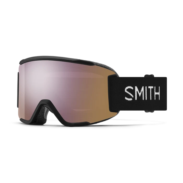 Smith Squad S Low Bridge Fit Black ChromaPop Everyday Rose Gold Mirror (2024) Station Ski & Ride