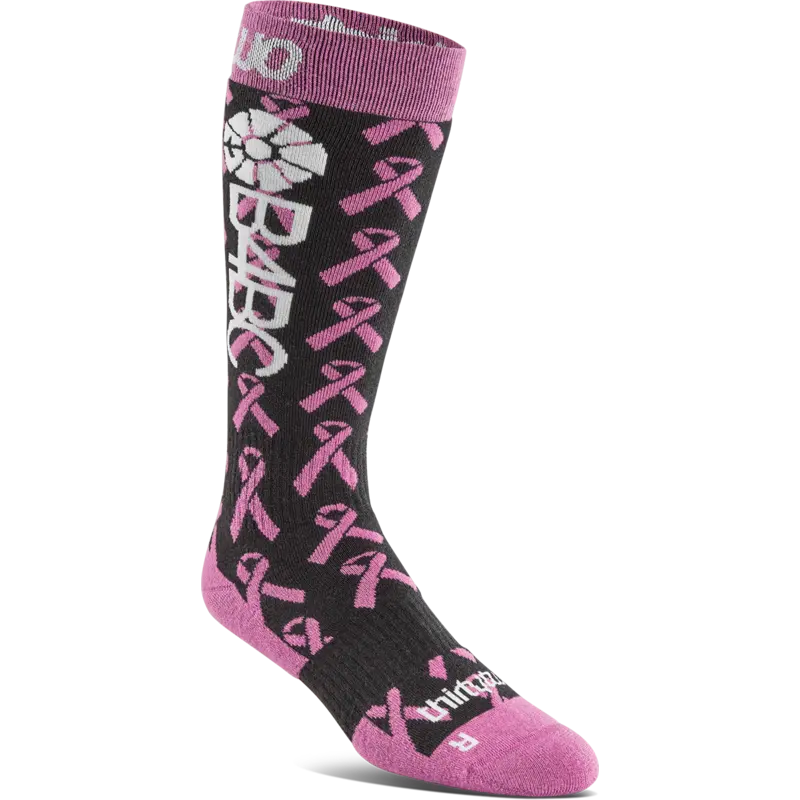 thirtytwo W B4BC MERINO SOCK Blk/Pink