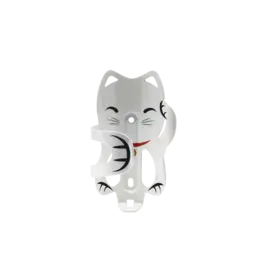 Lucky Cat Water Bottle Cage, White