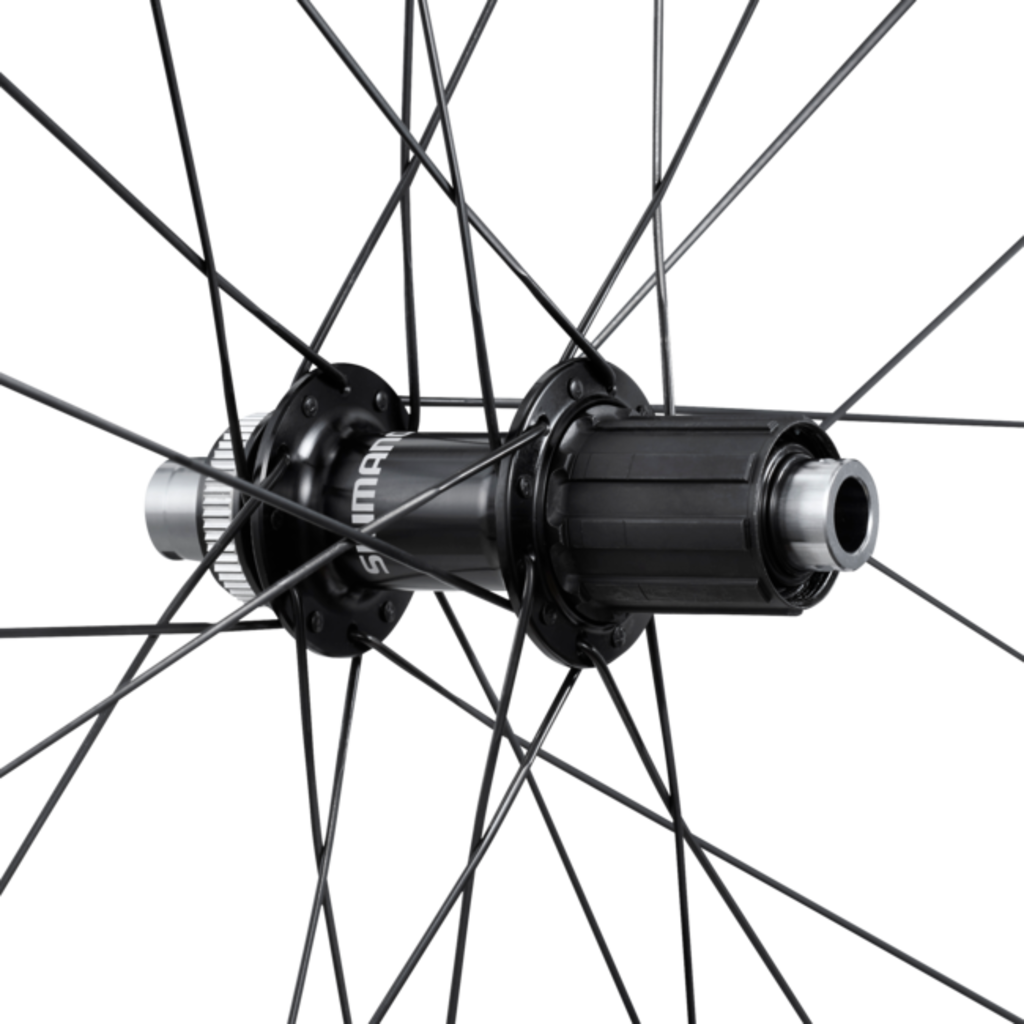 Shimano WHEEL SET, WH-RS710-C46-TL, F:24H/R:24H, FOR 11/12S, OLD:100/142MM, F/R:12MM E-THRU, TUBELESS, W/TUBELESS TAPE, FOR CL DISC