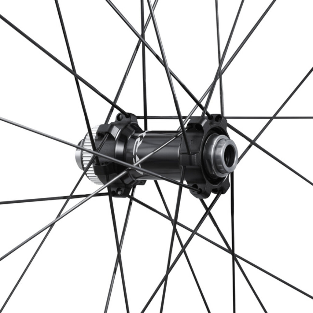 Shimano WHEEL SET, WH-RX870-700C, GRX, FRONT & REAR, 24H, FOR 11/12S, OLD:100/142MM, F/R:12MM E-THRU, TUBELESS, W/TL TAPE, FOR CL DISC