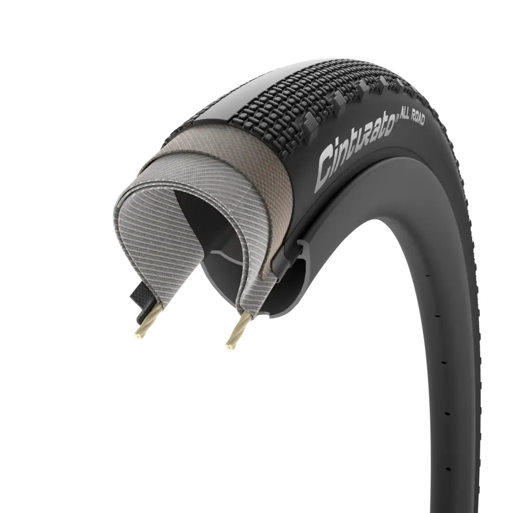 Cinturato All Road, Gravel Tire, 700x35C, Folding, Tubeless Ready, Pro (Gravel), 60TPI, Black