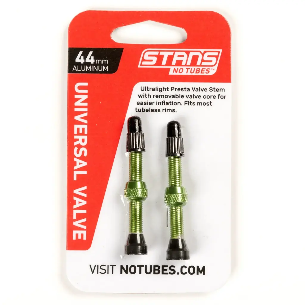 Stan's Stan's No Tubes, Tubeless Valve, Presta, 44mm, Green