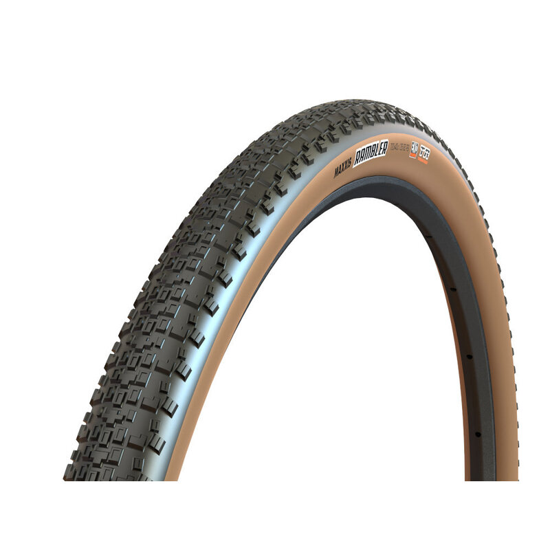 Maxxis Maxxis, Rambler, Tire, 700x38C, Folding, Tubeless Ready, Dual, EXO, 60TPI, Tanwall