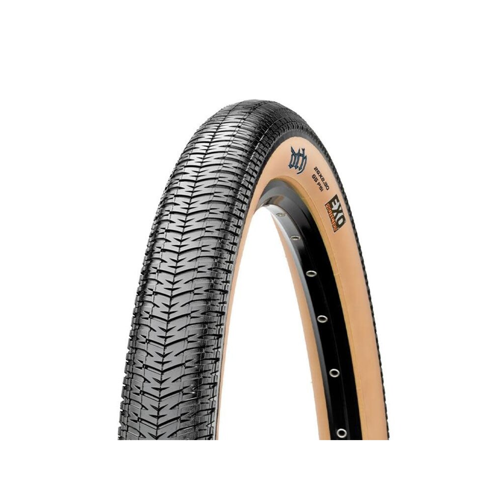 Maxxis, DTH, Tire, 26''x2.30, Folding, Clincher, Single, EXO, 60TPI, Tanwall