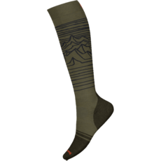Smartwool Snowboard Full Cushion Iguchi Pattern OTC Winter Moss