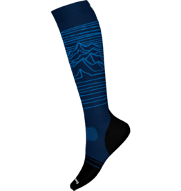 Smartwool Snowboard Full Cushion Iguchi Pattern OTC Deep Navy
