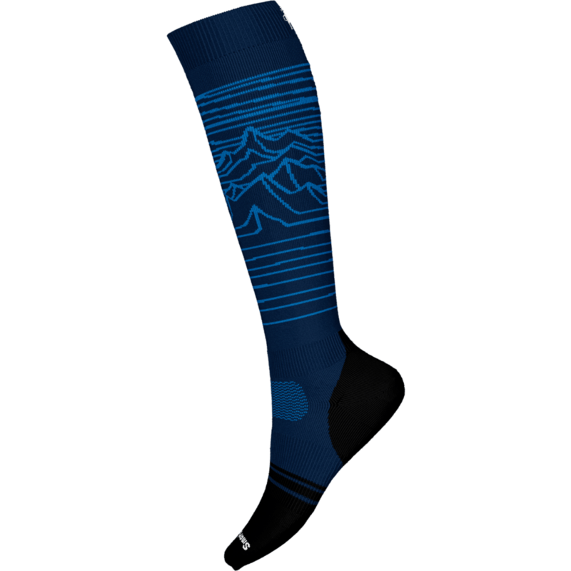 Smartwool Snowboard Full Cushion Iguchi Pattern OTC Deep Navy