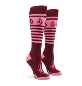 Volcom STRIKER WOOL BLEND OTC SOCK Burgundy