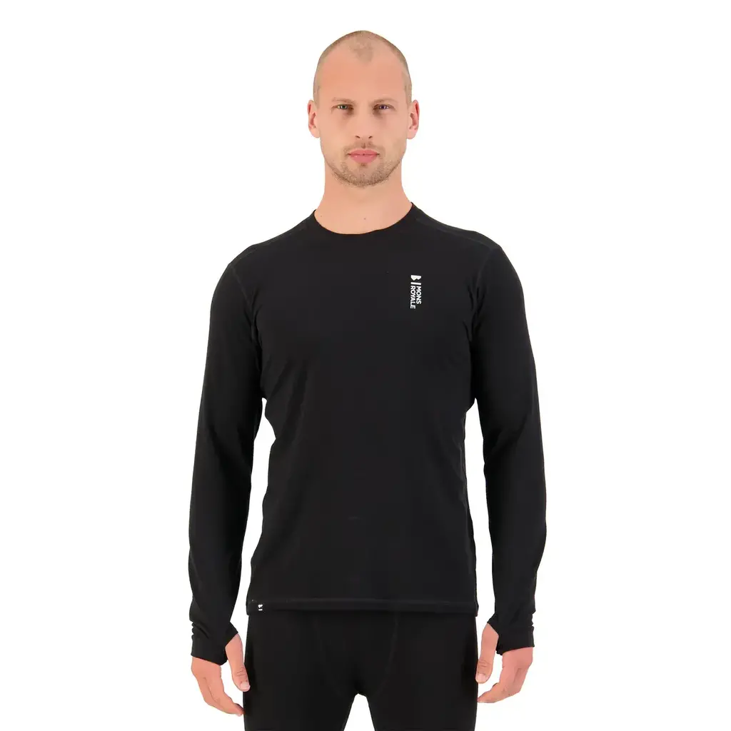 Mons Royale Mens Cascade LS VLU Black