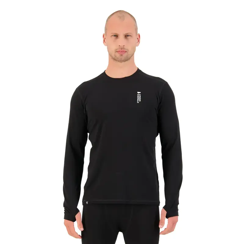 Mons Royale Mens Cascade LS VLU Black