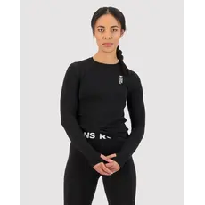 Mons Royale Womens Cascade LS VLU Black