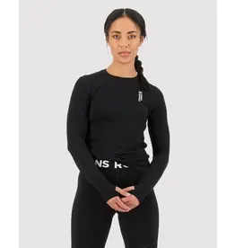 Mons Royale Womens Cascade LS VLU Black