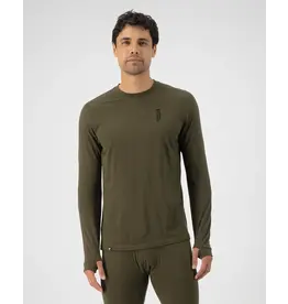 Mons Royale Mens Cascade LS VLU Dark Olive