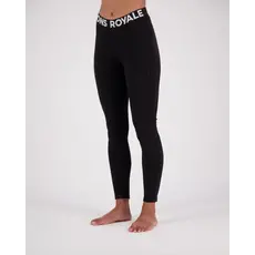 Mons Royale Womens Olympus Merino Base Layer Legging Logo Black