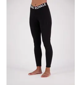 Mons Royale Womens Olympus Merino Base Layer Legging Logo Black