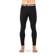 Mons Royale Mens Olympus Merino Base Layer Legging Logo Black / 9 Iron