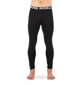 Mons Royale Mens Olympus Merino Base Layer Legging Logo Black / 9 Iron