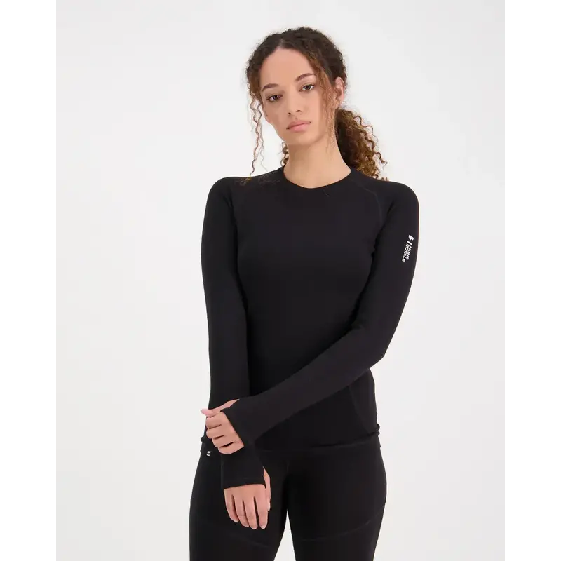 Mons Royale Womens Olympus LS VLU Black