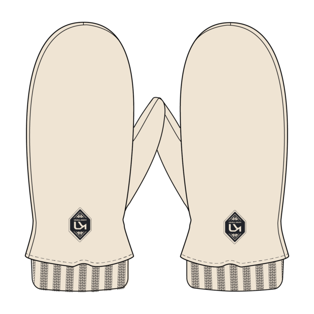 Kari Traa Himle Mittens (2025) Off White