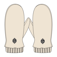 Kari Traa Himle Mittens (2025) Off White