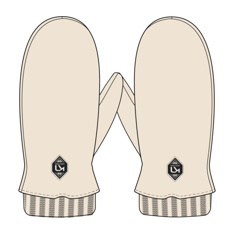 Kari Traa Himle Mittens (2025) Off White