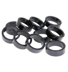 EVO Alloy headset spacers, 28.6mm, Black, 10mm,