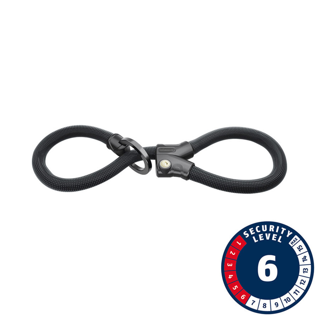 Abus Infinity Loop Plus 1806K, Chain Lock, Key, 6mm, 140cm, 4.6', Black