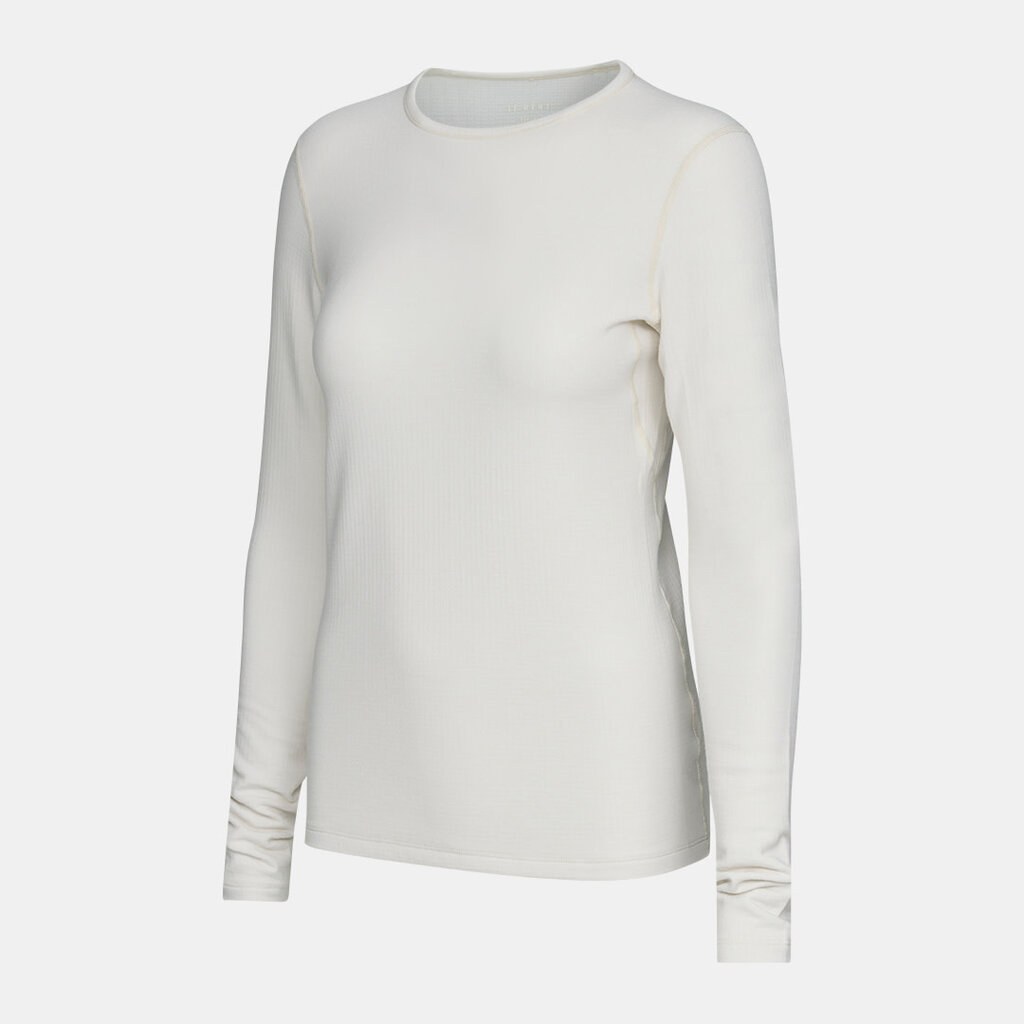 Le Bent Heavyweight Antarctic Grid Fleece Crew Pearl