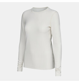 Le Bent Heavyweight Antarctic Grid Fleece Crew Pearl