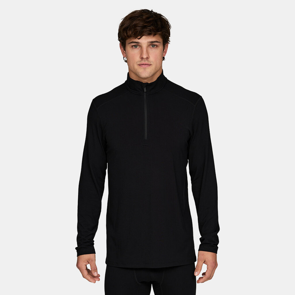 Le Bent Midweight 1/4 Zip Black