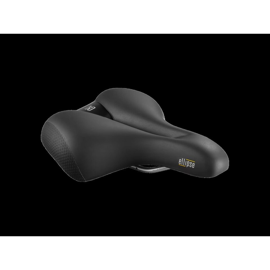 Selle Royal Ellipse Relaxed Unisex Bike Saddle, Black 260mm x 225mm