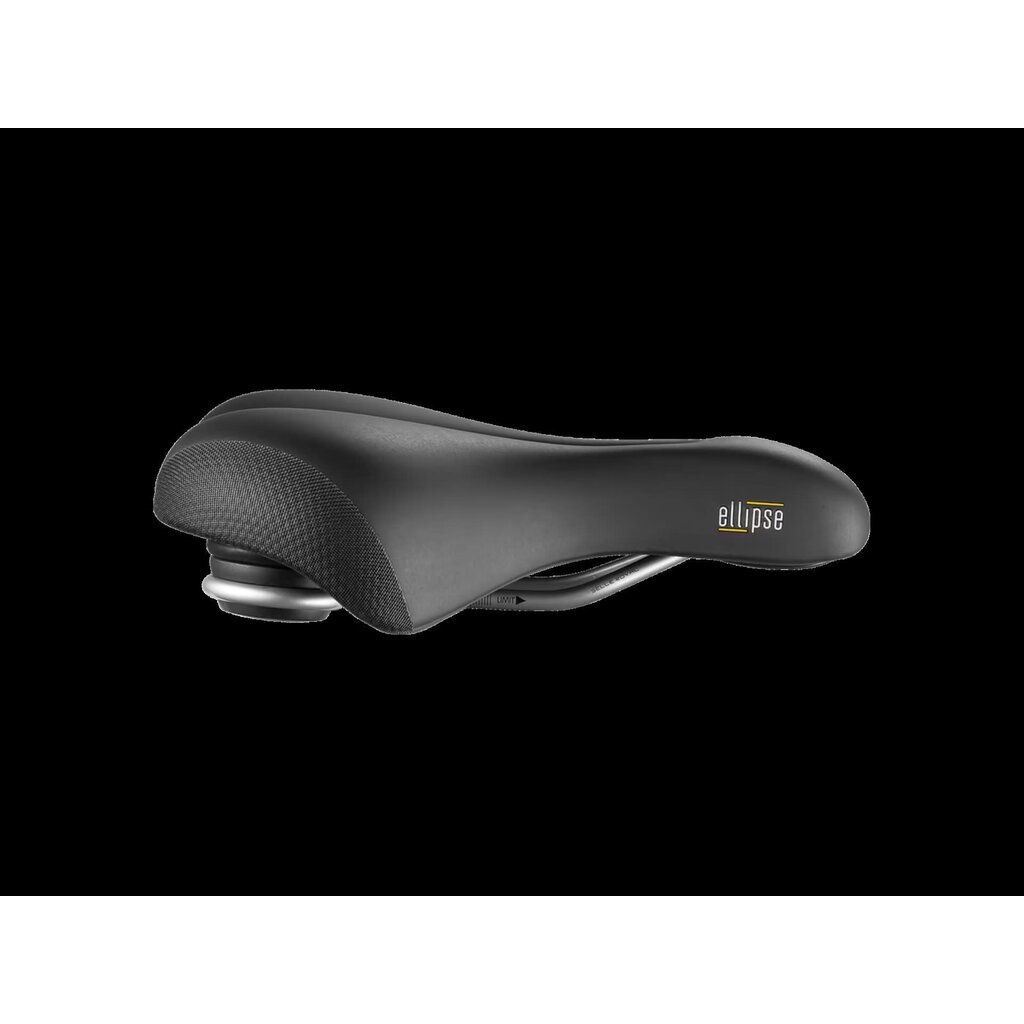 Selle Royal Ellipse Relaxed Unisex Bike Saddle, Black 260mm x 225mm