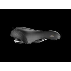 Selle Royal Ellipse Relaxed Unisex Bike Saddle, Black 260mm x 225mm