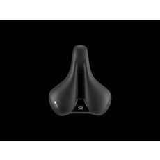 Selle Royal Ellipse Relaxed Unisex Bike Saddle, Black 260mm x 225mm