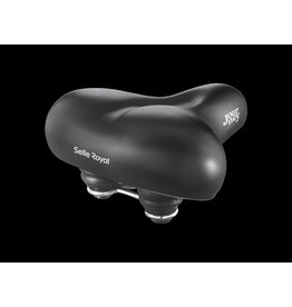 Selle Royal Journey Cruiser Relaxed Unisex Bike Saddle, Black 275mm x 180mm