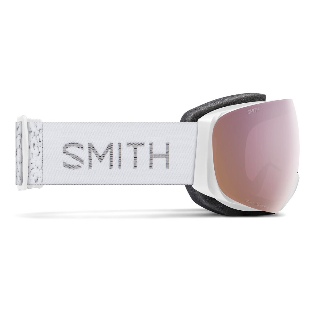 Smith I/O MAG S White Chunky Knit|ChromaPop Everyday Rose Gold Mirror