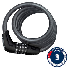 Abus Abus, Numero 5510C, Cable with 4 digit combination lock, 10mm x 180cm (12mm x 5.9')