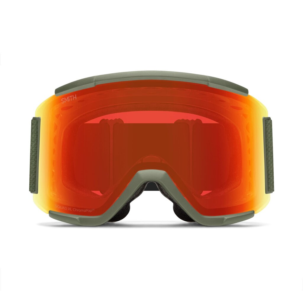Smith Squad XL Fatigue Green|ChromaPop Everyday Red Mirror