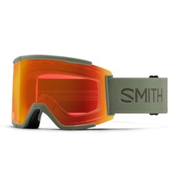 Smith Squad XL Fatigue Green|ChromaPop Everyday Red Mirror
