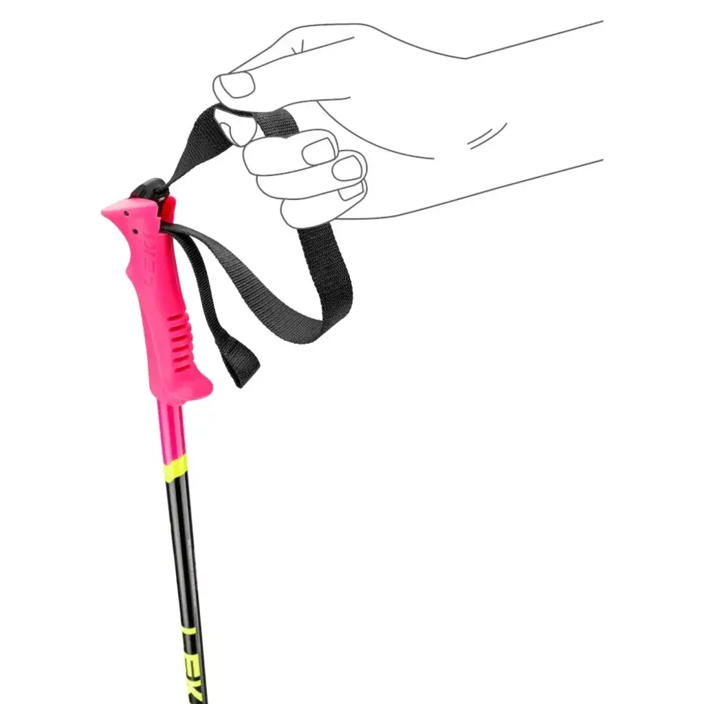 Leki RACING KIDS NEONPINK/BLACK