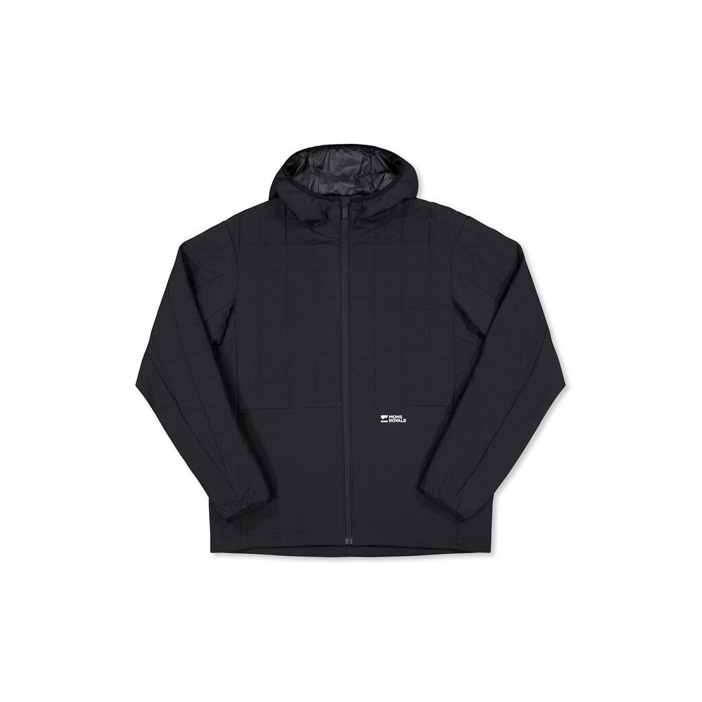 Mons Royale Canyon Merino Insulated Hooded Jacket-Black