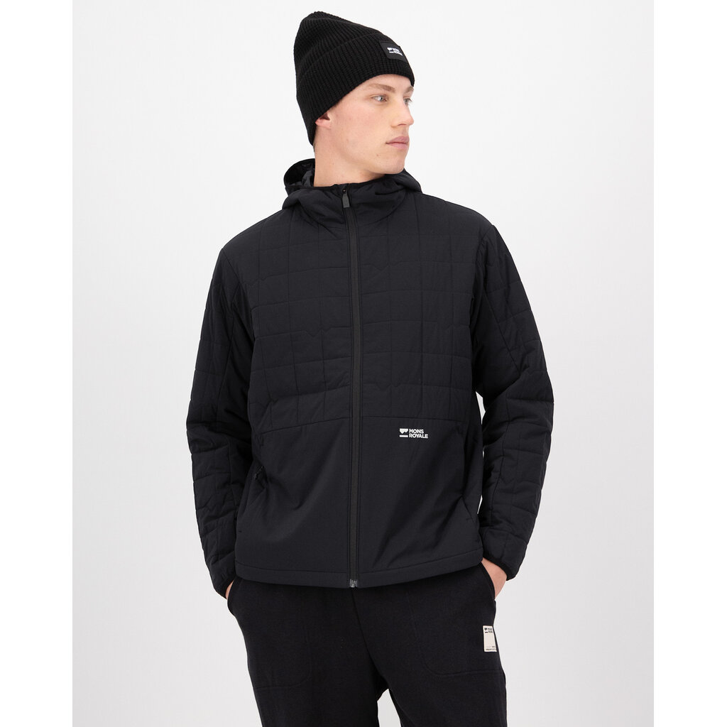 Mons Royale Canyon Merino Insulated Hooded Jacket-Black