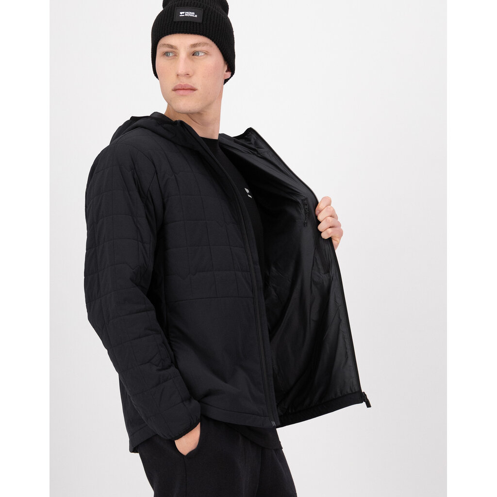 Mons Royale Canyon Merino Insulated Hooded Jacket-Black